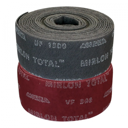 2. CONSUMABILE - Rola pasla abraziva, Mirka Mirlon Total®, gri/rosu, dimensiune 115 mm x 10 metri