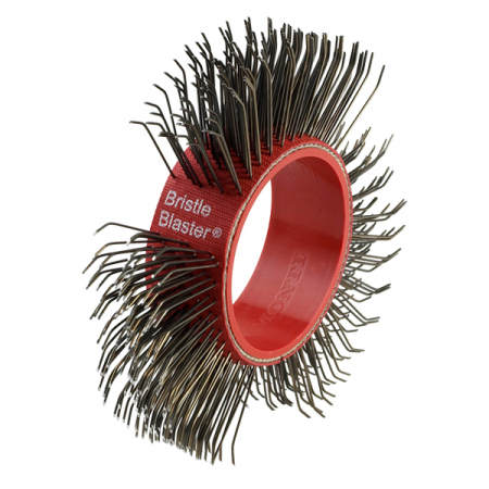 Curatat suprafate - Curea cu perii steel, Monti BB-033-05, culoare rosie, pentru scula electrica Monti Bristle Blaster® curatat si pregatit suprafete, pachet 5 bucati, 23 mm
