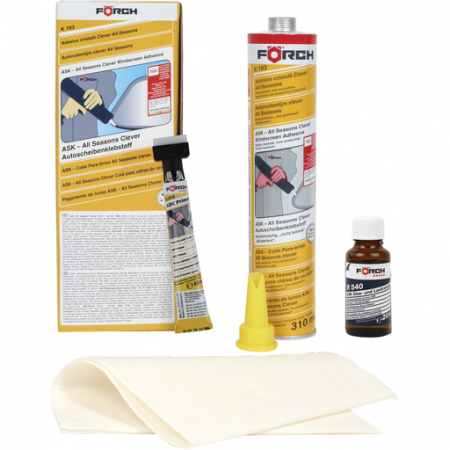 2. CONSUMABILE - Set adeziv parbriz, Forch K103, timp de uscare 1 ora, gramaj 400 ml