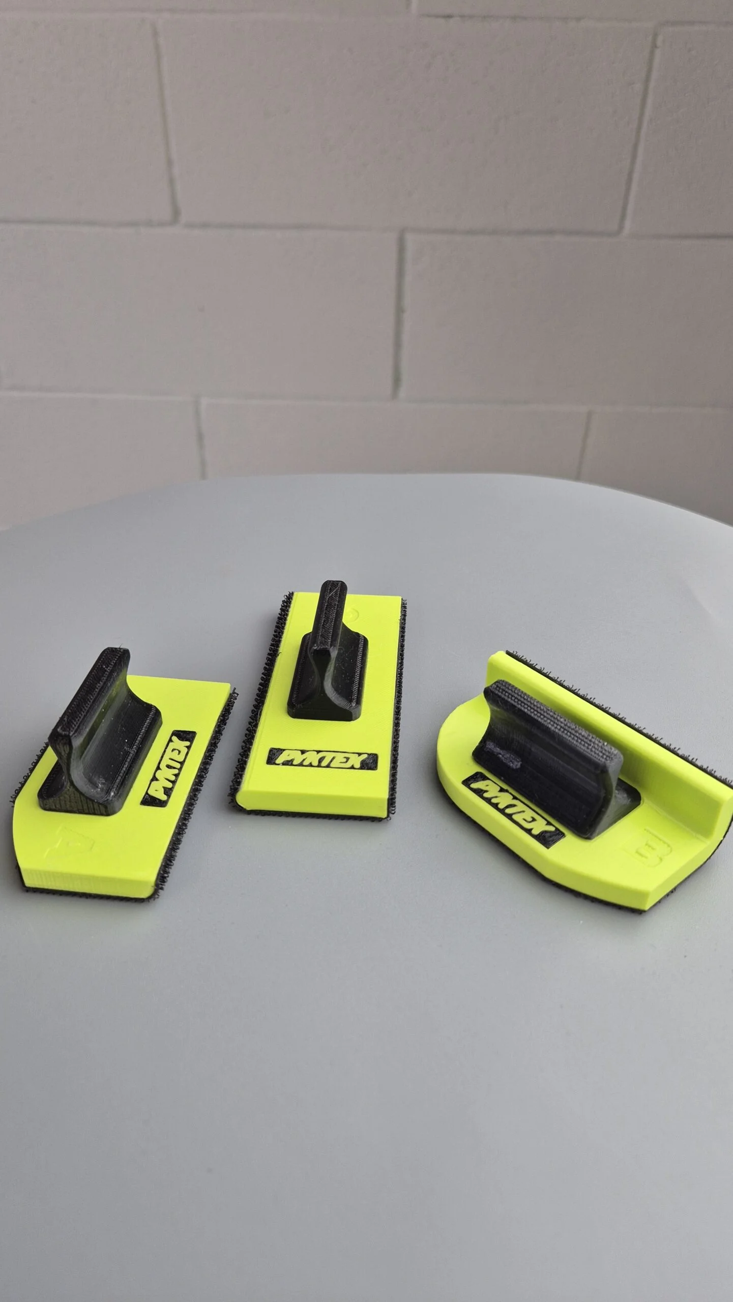 Set blocuri de slefuit, Pyktek Italia PKMP25, cu prindere velcro 3 piese + sablon taiat abraziv [3]