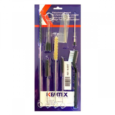 Curatat - Set curatat, Kemtex 16.6917, curatat si intretinere pistol de vopsit, pachet 17 piese