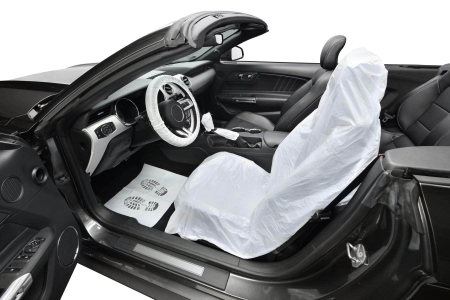Set protectie interior auto, Serwo Group 5990757, pachet 100 seturi 5 in 1 (scaun, volan, presuri, schimbator, frana de mana) [2]