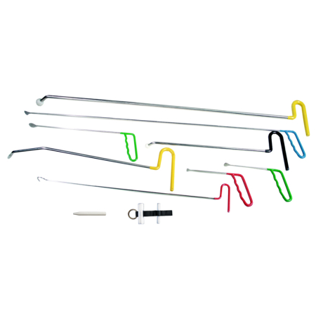 Indreptat fara vopsire - Set tije indreptat, Gmelin + Moll 578000A, scule PDR pentru indreprat lovitorui grindina caroseria fara vopsire