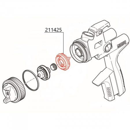 Set trei garnituri, SATA 211425, pentru pistol SATAjet 5500, jet 5000, jet RP [1]