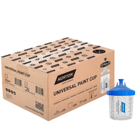 Sistem aplicat vopseaua, Norton NUPC, 50 buc pahare cu inel + 50 buc filtre [2]