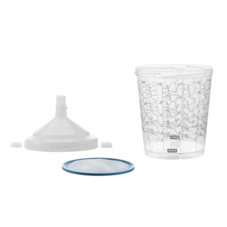 PPS Sistem aplicat vopseaua - Sistem pahare aplicat vopseaua, SATA® RPS® Multi-Purpose Cup System, set complet 50 buc, gramaj la alegere 300 ml / 600 ml / 900 ml