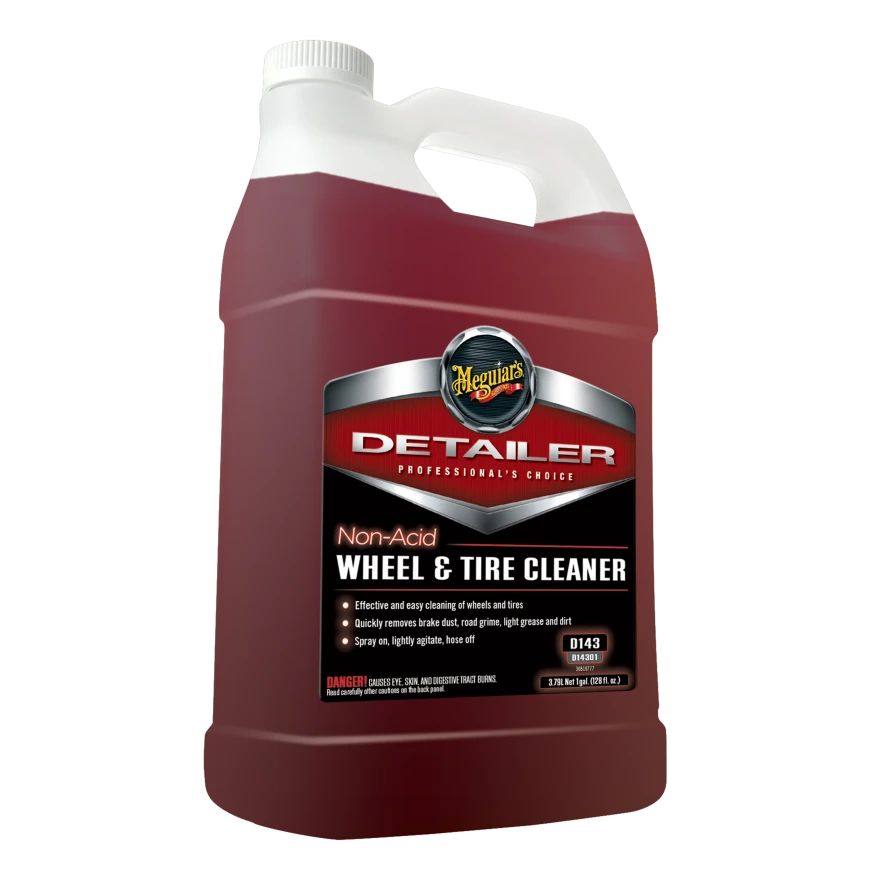2.15 Detailing Auto - Solutie curatare, Meguiar's D143 Non-Acid Wheel & Tire Cleaner, pentru jante, gramaj 3.78 / 18.93 l