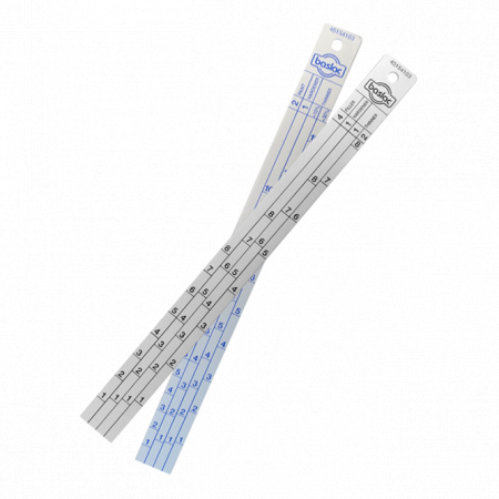 2. CONSUMABILE - Rigla mixare metalica, Baslac 45154103, gradata 4:1:1, lungime 30 cm