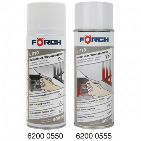 2. CONSUMABILE - Spray grund multifunctional, Forch L210, chit de grunduire 3in1, diferite culori, gramaj 400 ml