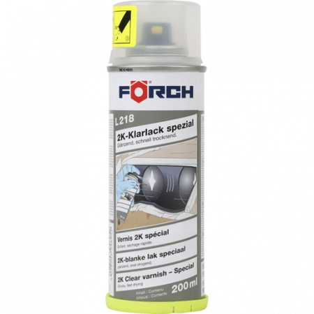 Lac auto Retus - Spray lac mat 2K, Forch L218, culoare transparent, cantitate 200 ml