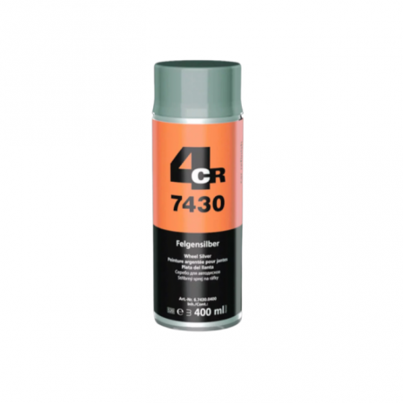 Vopsea Spray - Spray vopsea, 4CR 7430, culoare argintiu pentru jante, cantitate 400 ml