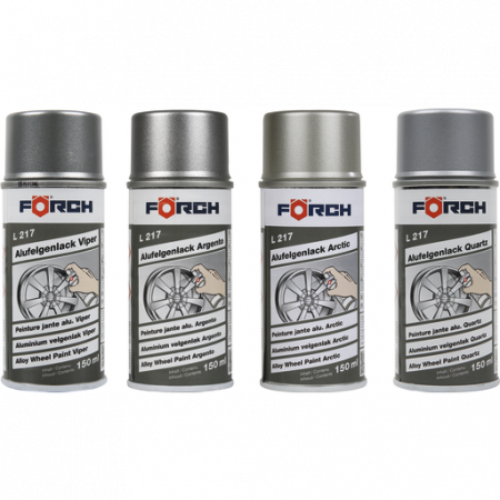 2. CONSUMABILE - Spray vopsea, Forch L217, pentru jante din aluminiu, culoare argintiu, gramaj 150 ml
