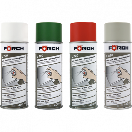 2. CONSUMABILE - Spray vopsea, Forch L220, cu luciu sidefat, culoare la alegere, gramaj 400 ml