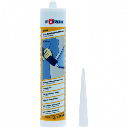 2. CONSUMABILE - Mastic etansant, Forch K108, pentru parbriz, culoare negru, gramaj 310 ml