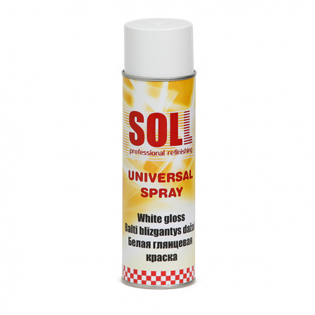 Vopsea Spray - Spray vopsea, Soll 700009, culoare alb lucios, cantitate 500 ml