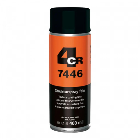 Vopsea Spray - Spray vopsea structurata pentru plastic, 4CR 7446 Bumper Paint, culoare transparent, cantitate 400 ml
