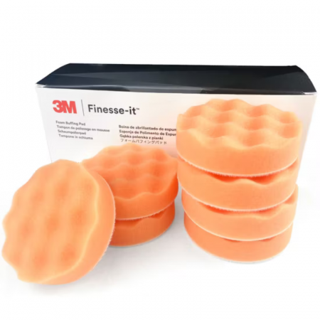 2. CONSUMABILE - Burete polish, 3M™ Finesse-It 46631, culoare portocaliu, diametru Ø 82 mm