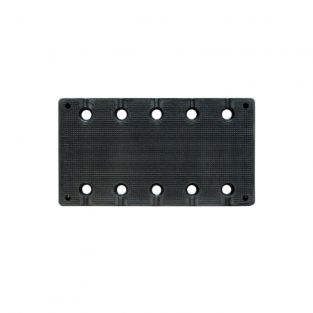 Masina slefuit tip rindea - Talpa cauciuc, Rupes 983.002, 10 gauri, pentru masina de polisat orbitala, dimensiune 115 x 210 mm