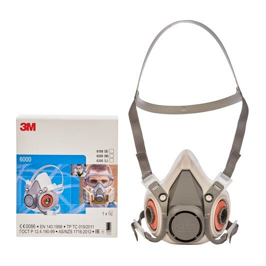 Benign Naughty shark Masca protectie profesionala 3M™ 6200 Marime M, de protectie respiratorie,  fara filtre (se comanda separat)