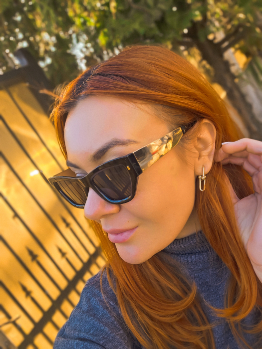 Ochelari de soare tip „Cat Eye” retro [2]