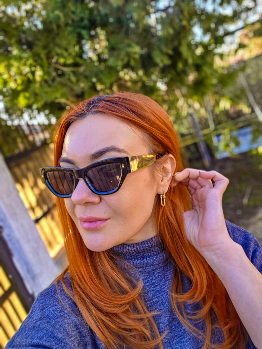 Ochelari de soare tip „Cat Eye” retro [3]