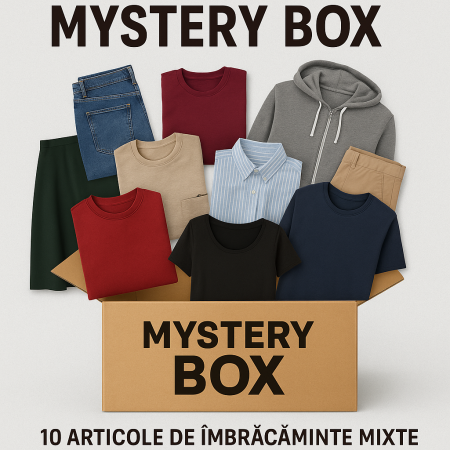 SECOND-HAND - Mystery Box – 5 Articole de Îmbrăcăminte Mixte - XL