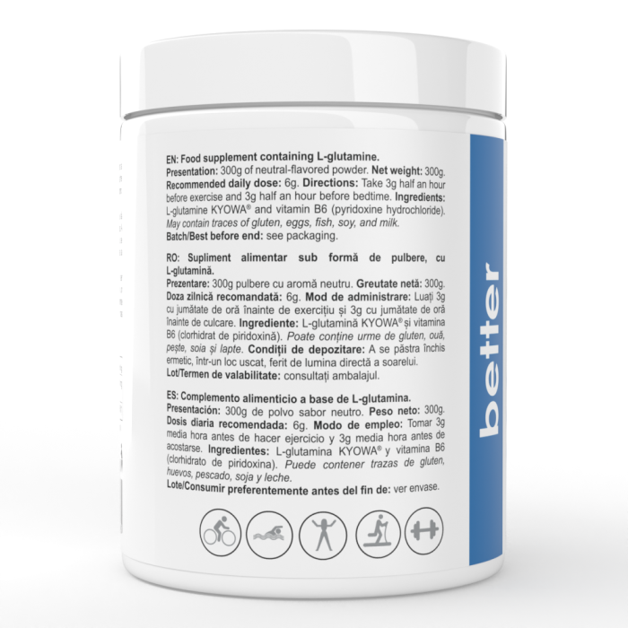 Glutamină Kyowa Quality® – recuperare musculară și imunitate | Way Better [3]