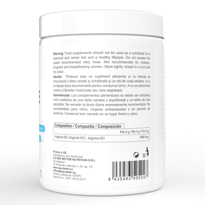 L-Arginină – pompare musculară și oxid nitric | Way Better [3]