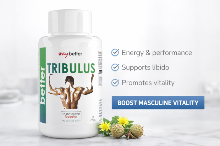 Tribulus terrestris – vitalitate și tonus masculin, 90% sanponină, 60 capsule| Way Better [4]