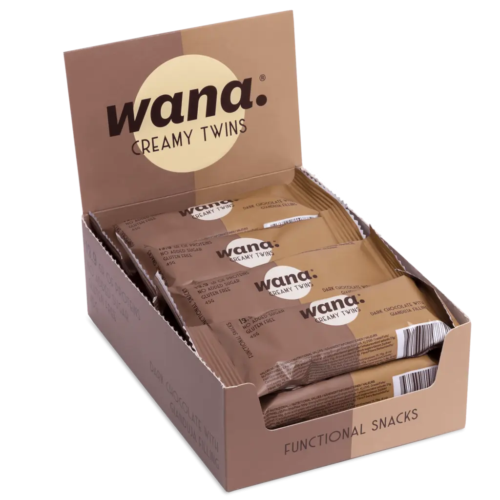 Baton proteic WANA CREAMY TWINS - 45 g [4]