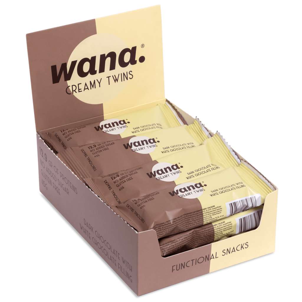 Baton proteic WANA CREAMY TWINS - 45 g [4]