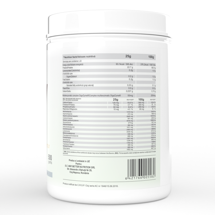 Whey Better Isolate 500 g - fără aromă - sursă grass fed [3]