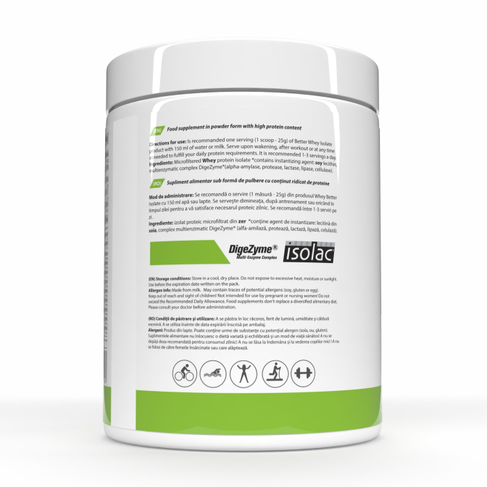 Whey Better Isolate 500 g - fără aromă - sursă grass fed [2]
