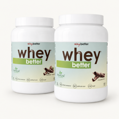 PROTEINE - 2 x 900gr WHEY BETTER Concentrat Proteic