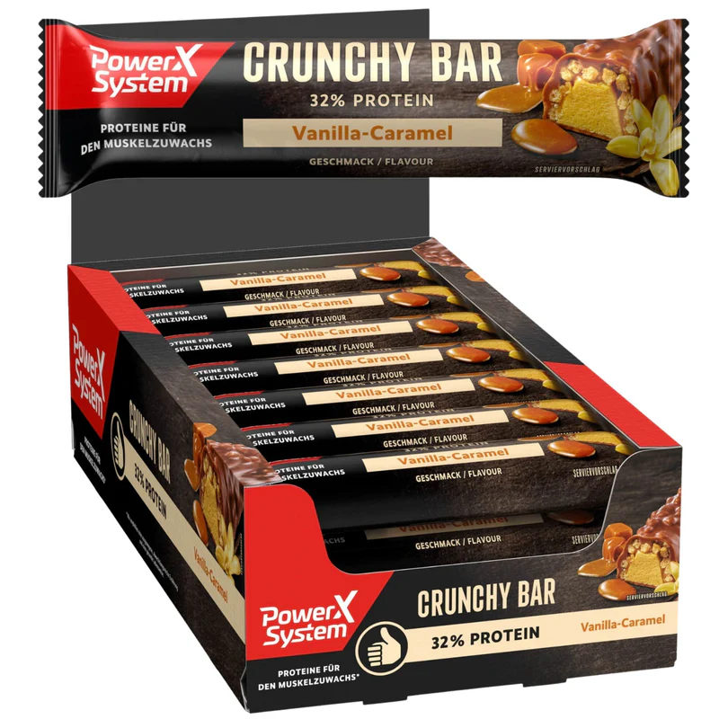 PROTEINE - Baton proteic Crunchy Bar 45g – 32% proteine | Power System