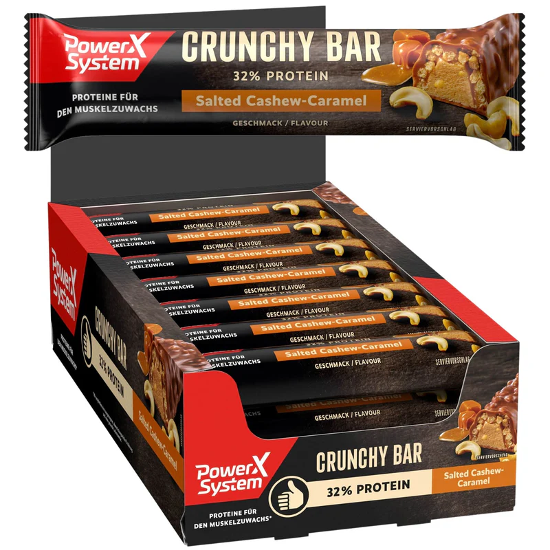 PRODUSE - Baton proteic Crunchy Bar 45g – 32% proteine | Power System
