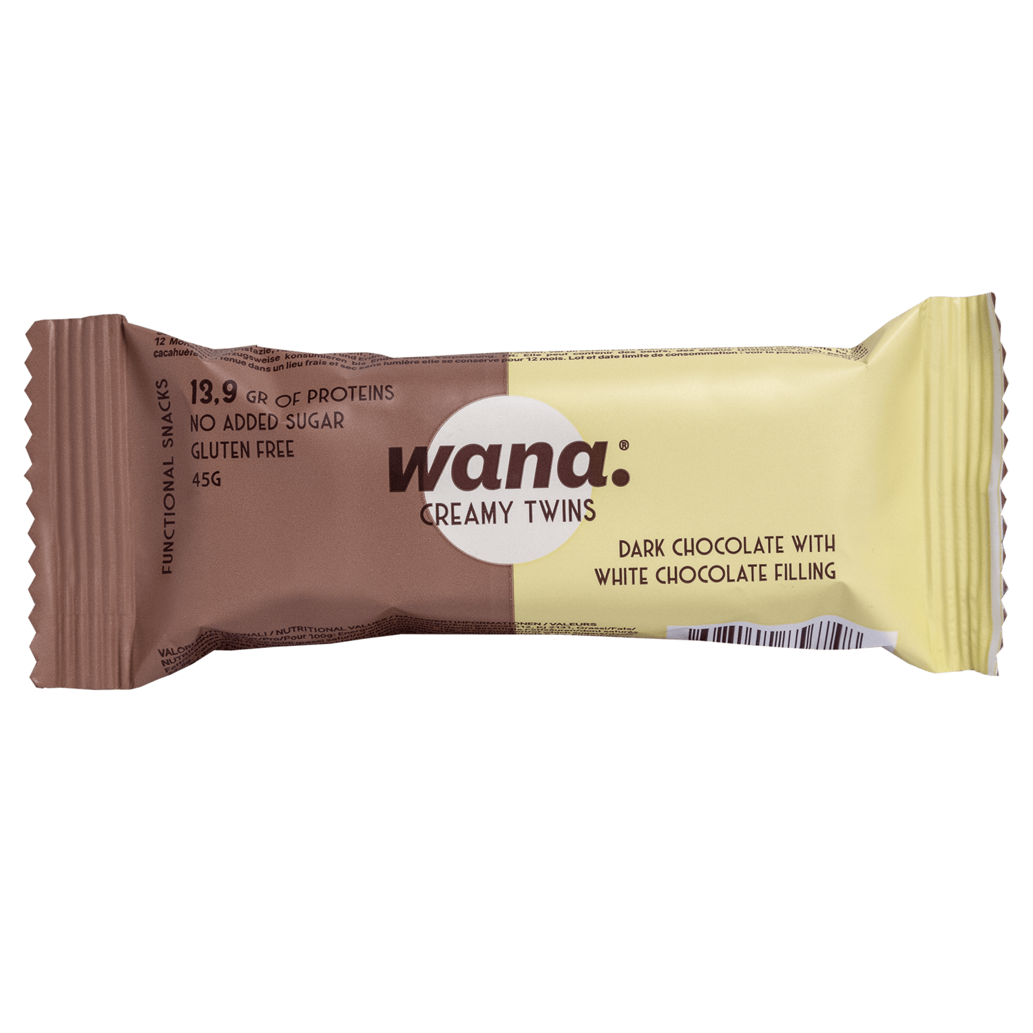 Baton proteic WANA CREAMY TWINS - 45 g [2]