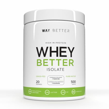 TOATE PRODUSELE - Whey Better Isolate 500 g - fără aromă - sursă grass fed