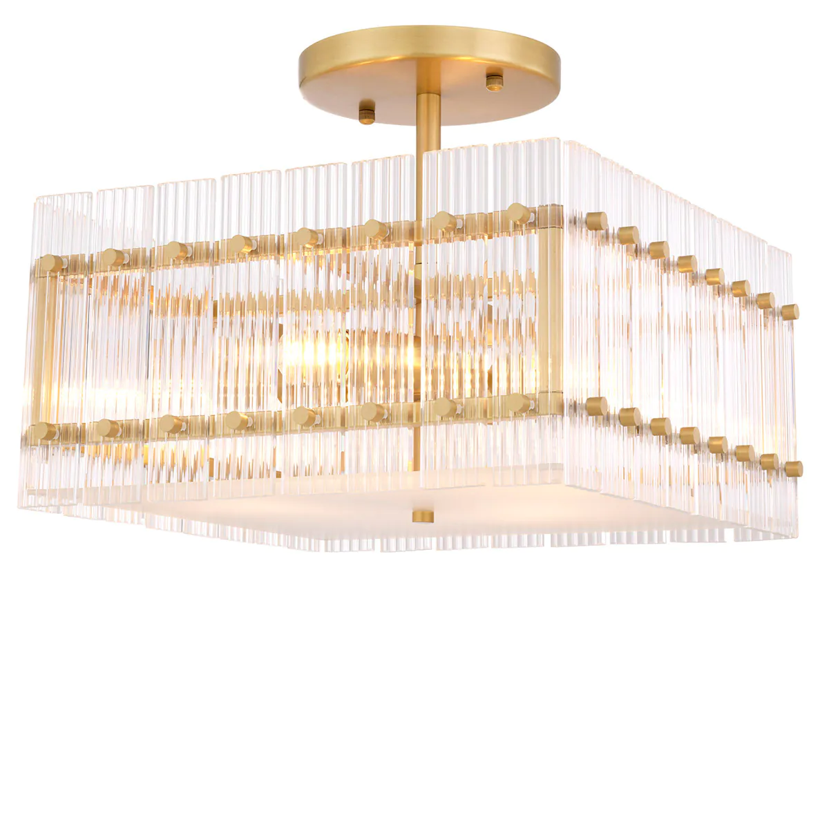 115249 Ceiling Lamp Ruby square Antique brass finish | clear glass | frosted glass [4]