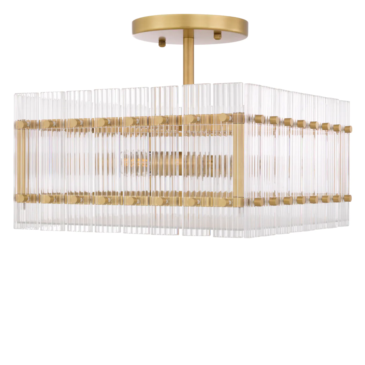 115249 Ceiling Lamp Ruby square Antique brass finish | clear glass | frosted glass [3]