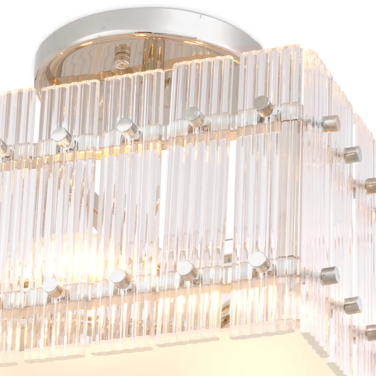 115536 Ceiling Lamp Ruby square Nickel finish | clear glass | frosted glass [2]