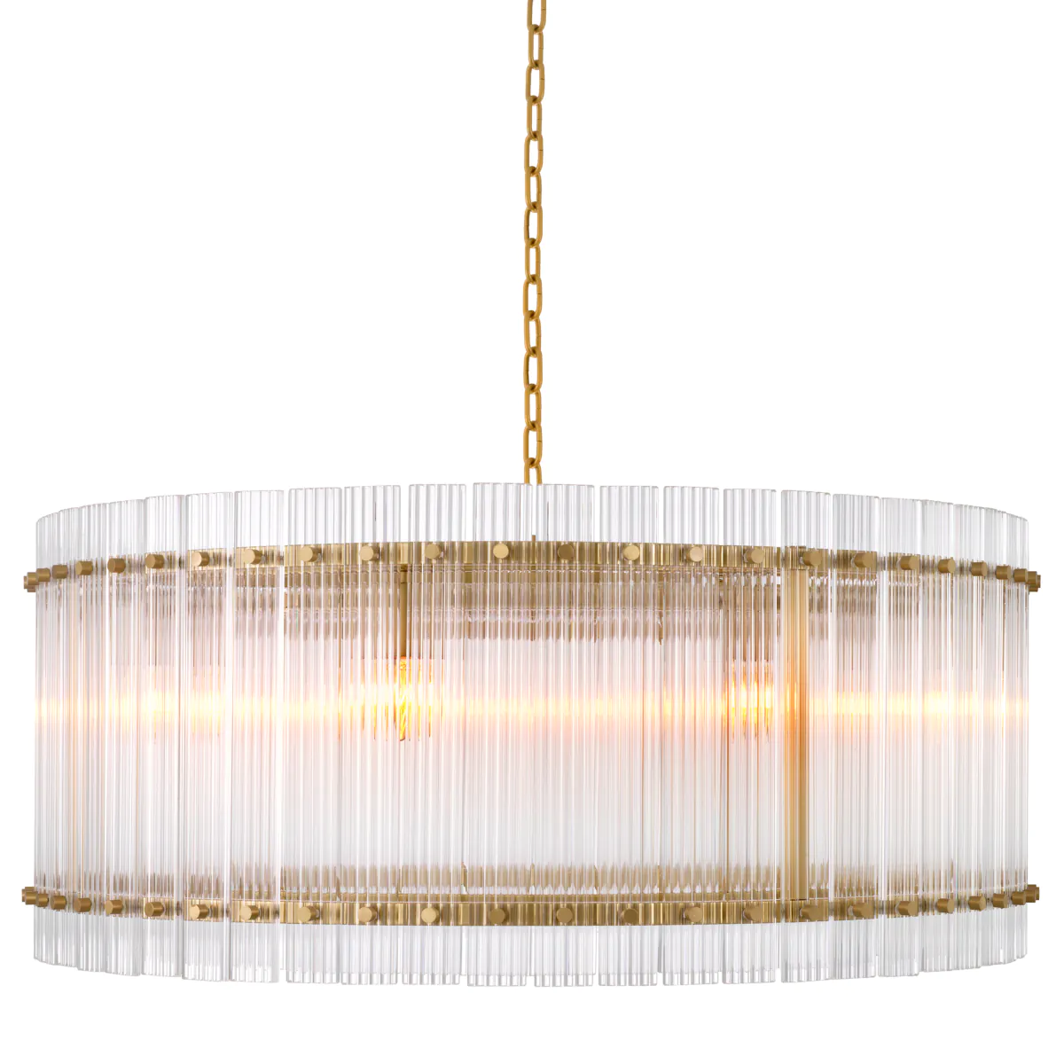 115313 Chandelier Ruby Single Antique brass finish | clear glass [3]