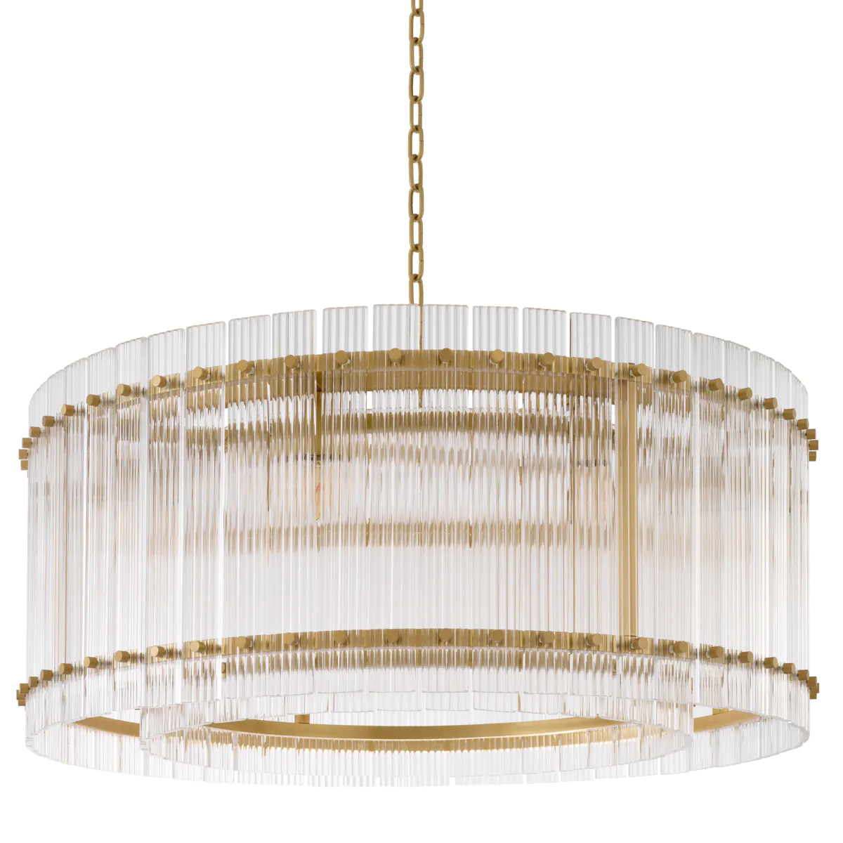 115313 Chandelier Ruby Single Antique brass finish | clear glass [2]