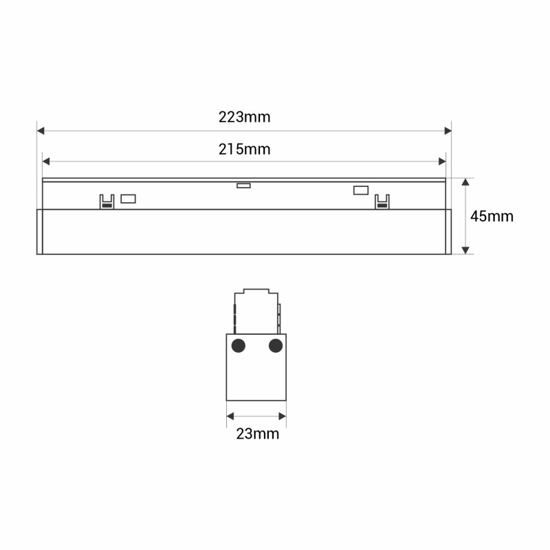12W - DALI-2 dimmable CCT - white - Magnetic track LED OPAL MAGNETIC - 48V [5]