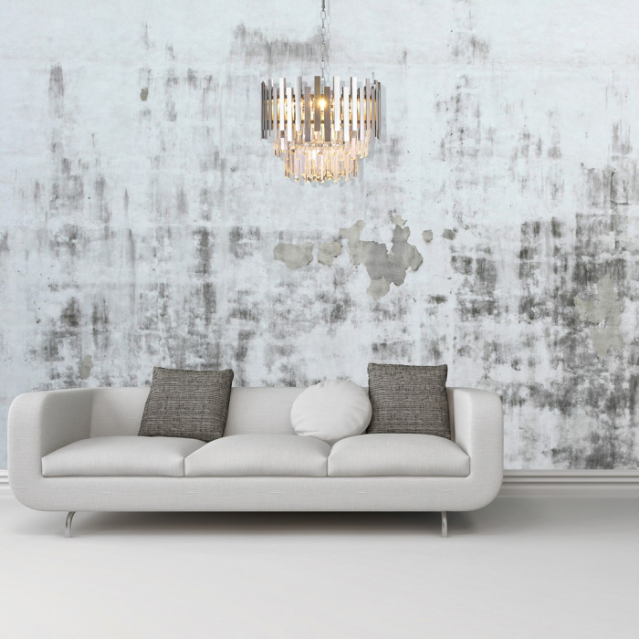 Candelabru modern cu cristale ASPEN diam 45 cm - Milagro [3]