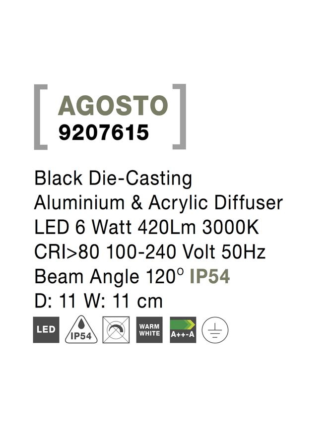 AGOSTO aplica exterioara LED 9207615 [5]
