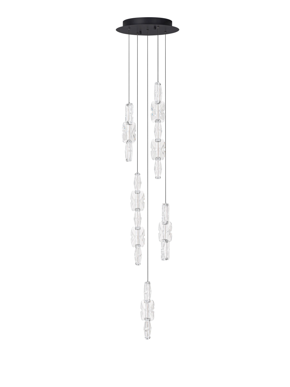 ALUME 1 black& chrome - suspensie moderna LED -LL [2]