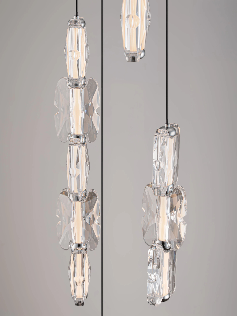 ALUME 1 black& chrome - suspensie moderna LED -LL [6]