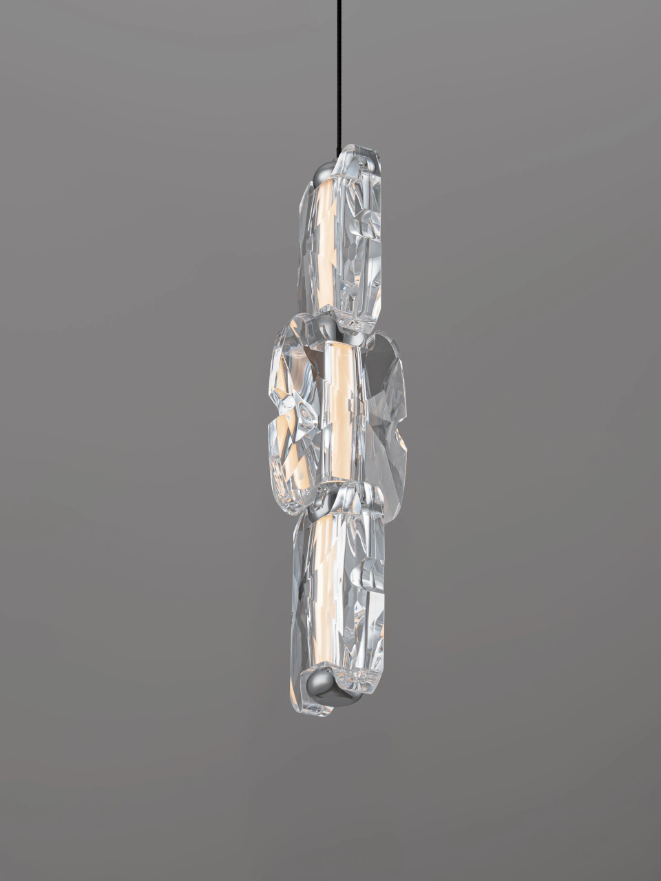 ALUME 1 black& chrome - suspensie moderna LED SP1 [5]