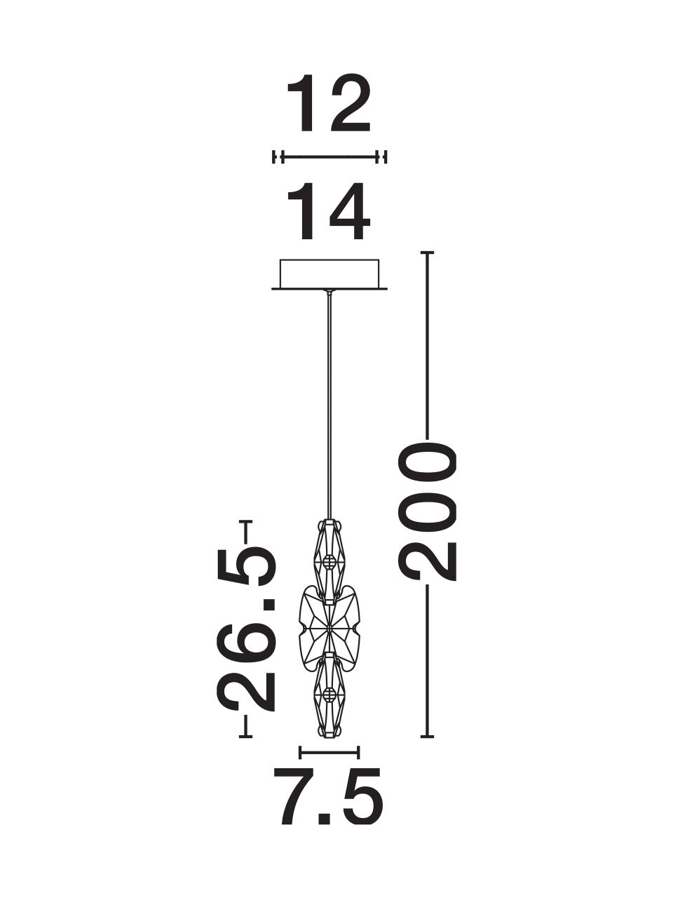 ALUME 1 black& chrome - suspensie moderna LED SP1 [8]